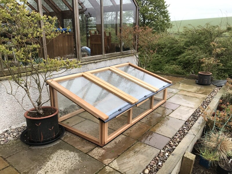 6ft x 3ft Fully Glazed Cedar Coldframe