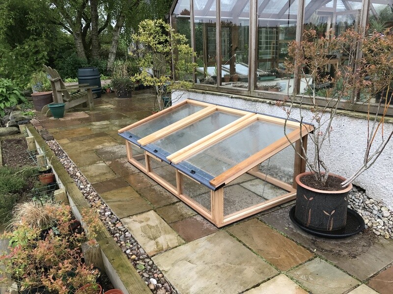6ft x 3ft Fully Glazed Cedar Coldframe