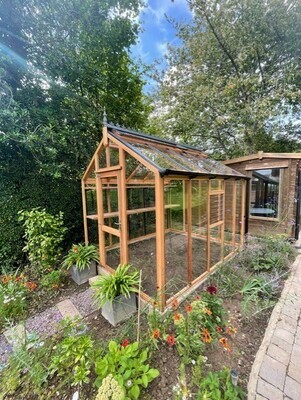 8ft x 10ft Chartley Cedar Greenhouse