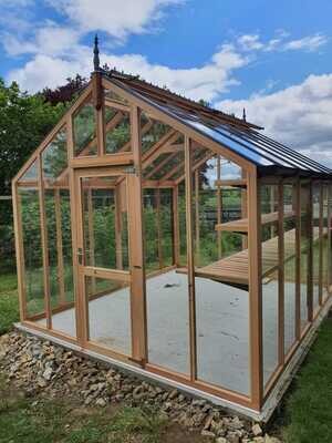 10ft x 12ft Chartley Cedar Greenhouse