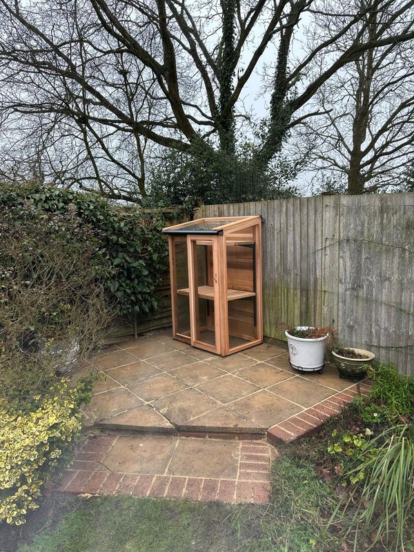 3ft x 2ft, 5ft Tall Cedar Coldframe