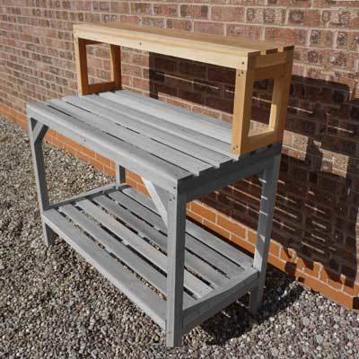 4ft Long x 10&quot; Wide High Level Cedar Staging (1175mm x 250mm) (TOP SHELF ONLY)