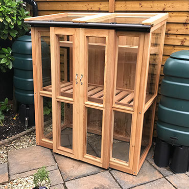 4ft x 2ft, 5ft Tall Cedar Coldframe