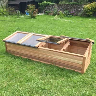 8ft x 2ft Cedar Coldframe