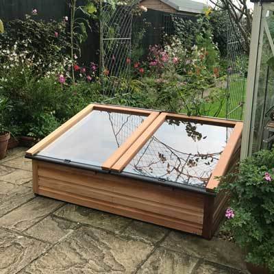 5ft x 3ft Cedar Coldframe