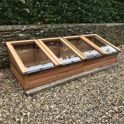 8ft x 3ft Cedar Coldframe