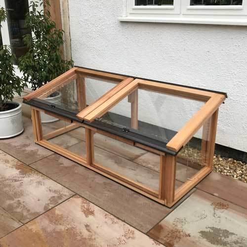 5ft x 2ft Fully Glazed Cedar Coldframe