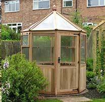 Loxley Octagonal Cedar Greenhouse 6ft 6&quot; x 6ft 6&quot;