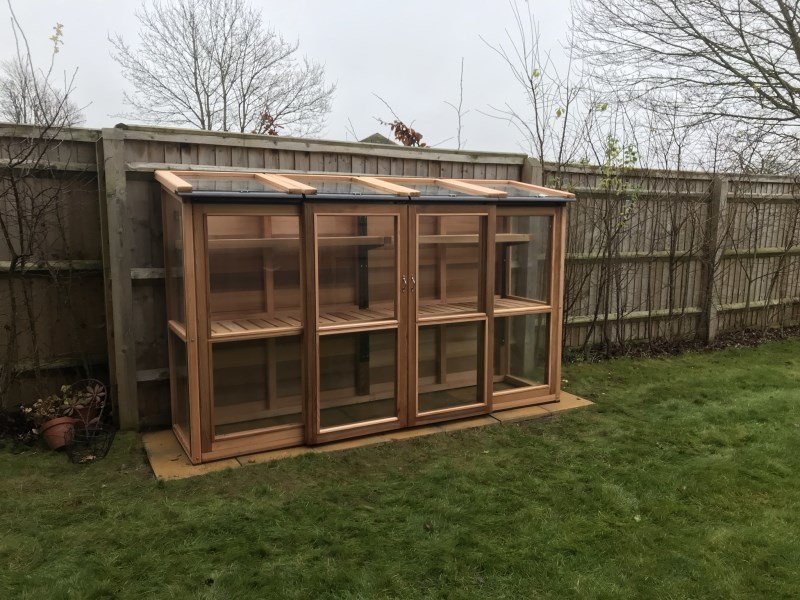 8ft x 2ft, 5ft Tall Cedar Coldframe