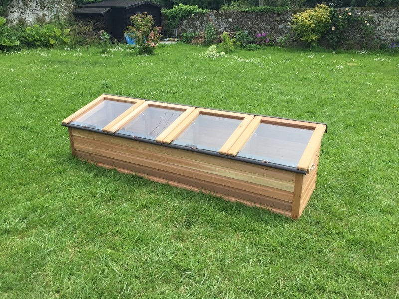 8ft x 2ft Cedar Coldframe