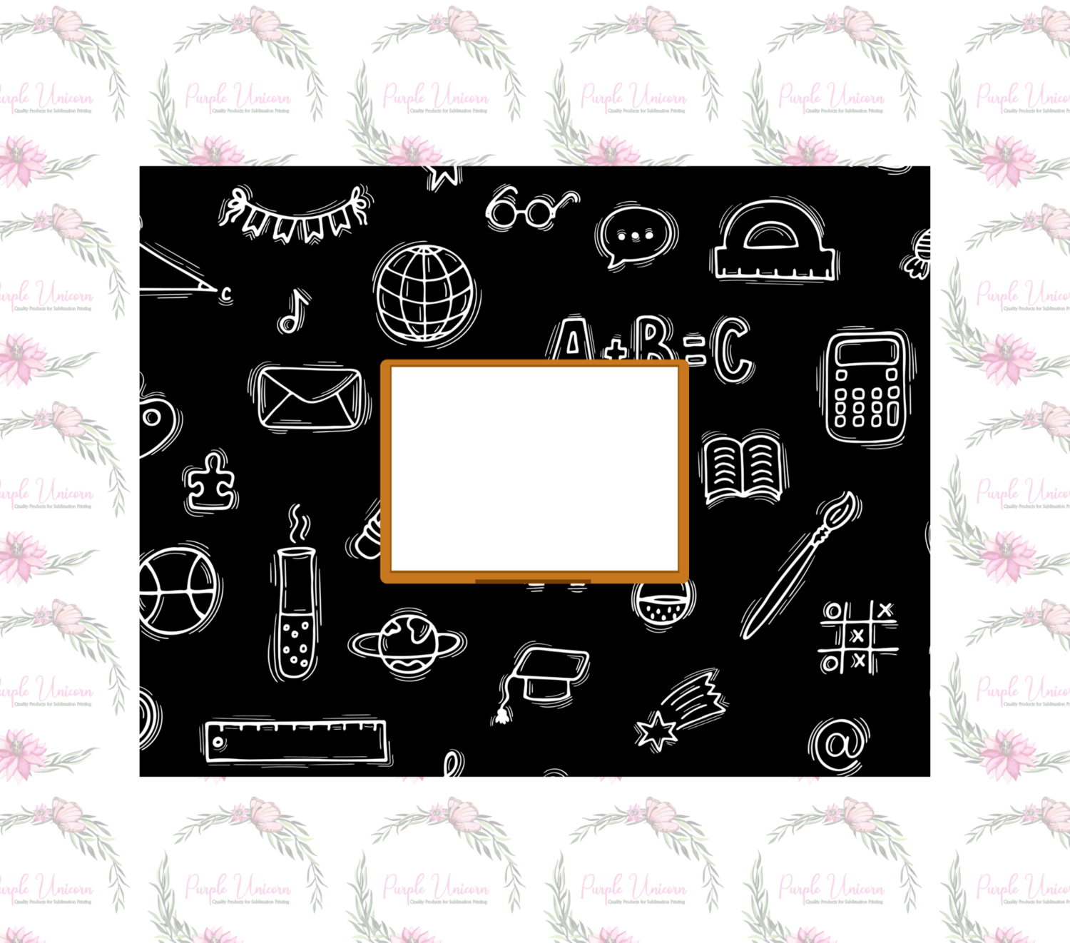 Blackboard Tumbler Template