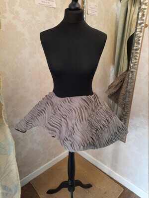 structured silk skirt