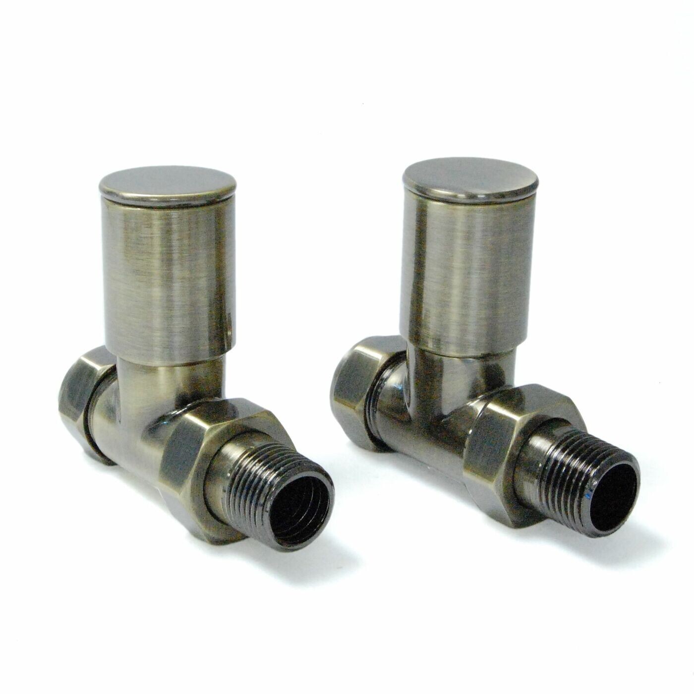 Essential Manual Straight Valve in Antique Brass finish
