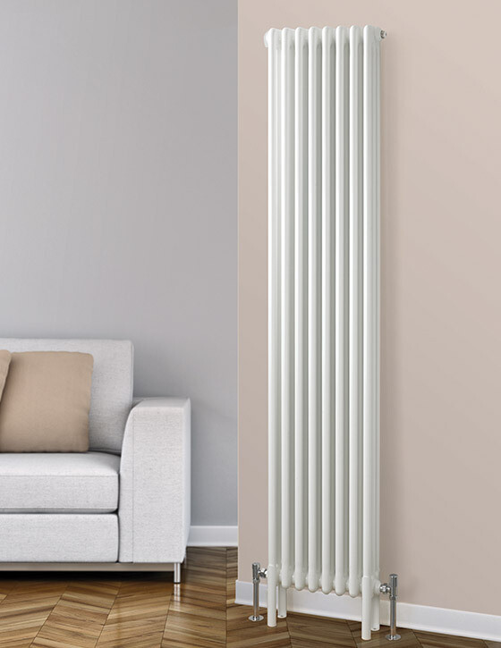 Fitzrovia Vertical Column Radiator in White