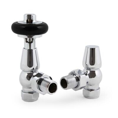 Traditional Enzo Thermostatic Angle Valve in Chrome finish Traditional Enzo Thermostatic Angle Valve in Chrome finish