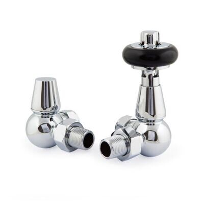 Traditional Enzo Thermostatic Corner Valve in Chrome finish Traditional Enzo Thermostatic Corner Valve in Chrome finish
