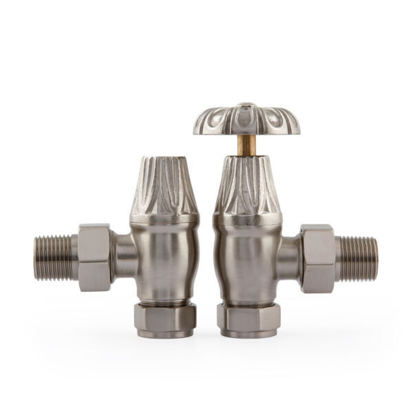 Ornate Manual Angle Valve in Brushed Nickel finish