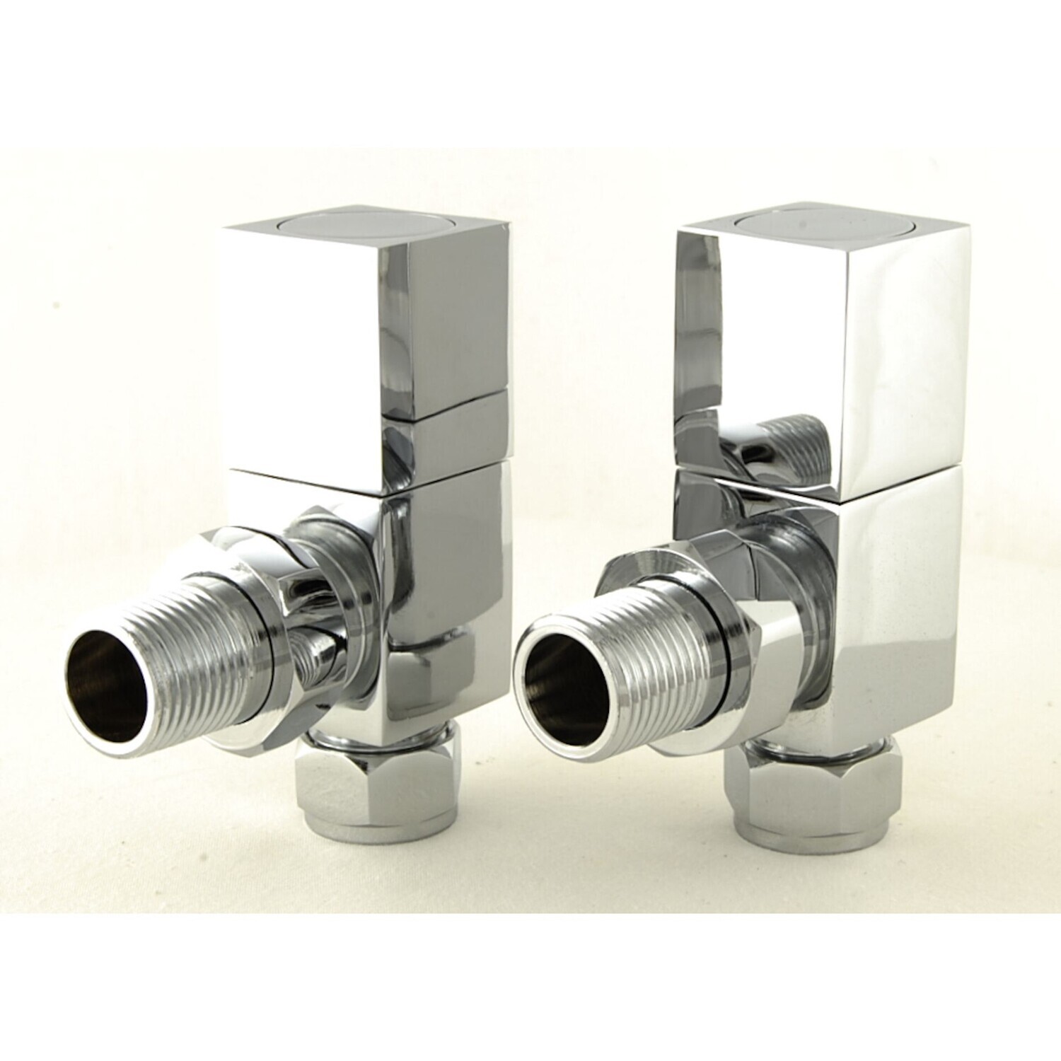Essential Square Manual Angle Valve in Chrome finish
