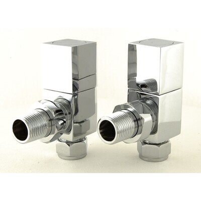 Essential Square Manual Angle Valve in Chrome finish Essential Square Manual Angle Valve in Chrome finish