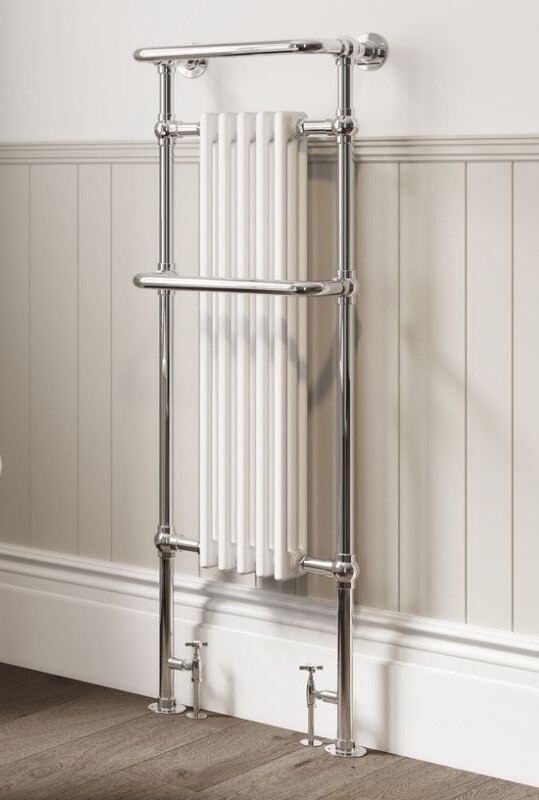 Lambourne Traditional Towel Rail, Please select finish:: Chrome