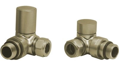 Essential Manual Corner Valve in Brushed Brass finish Essential Manual Corner Valve in Brushed Brass finish