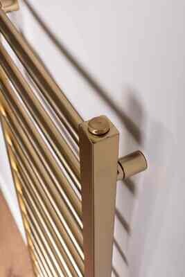Kylo Towel Rail in Brushed Brass Finish