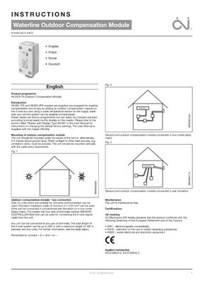 OJ Electronics WLOC3-19 Waterline / Microline Outdoor Temperature Sensor - Underfloor Heating 5v Rehau