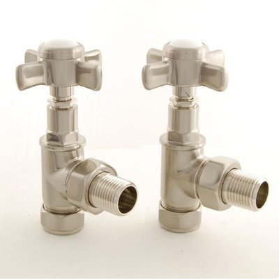 Essential Crosshead Manual Angle Valve in Brushed Nickel finish Essential Crosshead Manual Angle Valve in Brushed Nickel finish