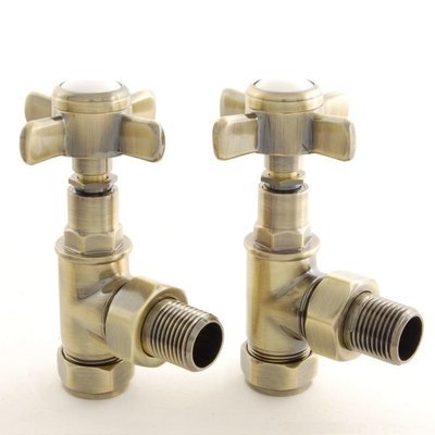 Essential Crosshead Manual Angle Valve in Antique Brass finish Essential Crosshead Manual Angle Valve in Antique Brass finish