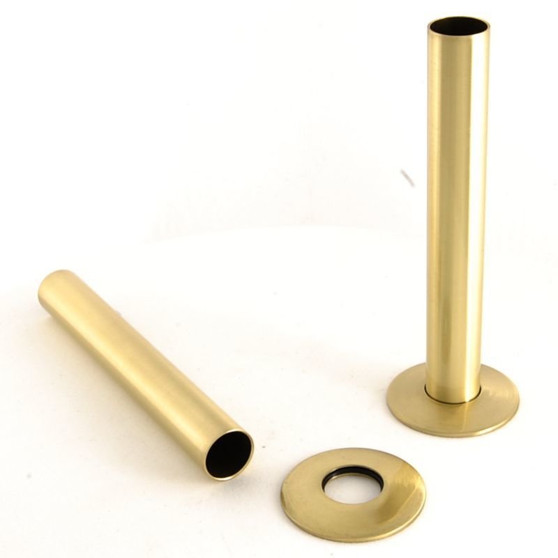 Pipe Sleeve Kit (130mm Long) - Polished Brass