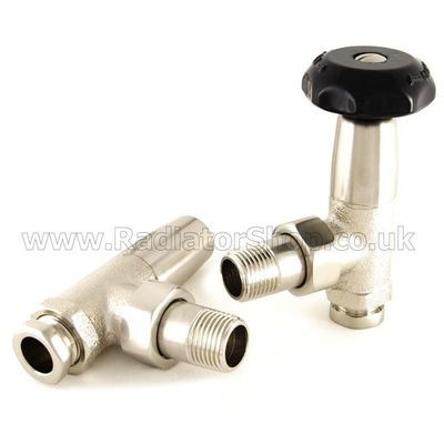 Aston Manual Angle Valve in Brushed Nickel finish Aston Manual Angle Valve in Brushed Nickel finish