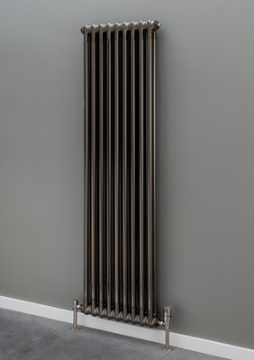 Cornel Vertical Column Radiator - Bare Metal Lacquer