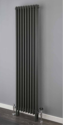 Cornel Vertical Column Radiator - Textured Anthracite