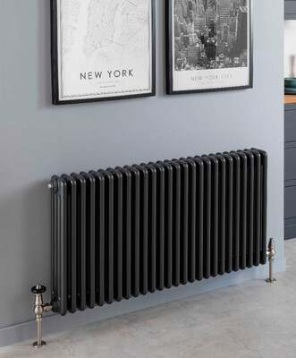 Cornel Horizontal Column Radiator - Textured Anthracite