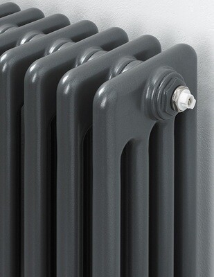 Fitzrovia Horizontal 4 Column Radiator in Anthracite
