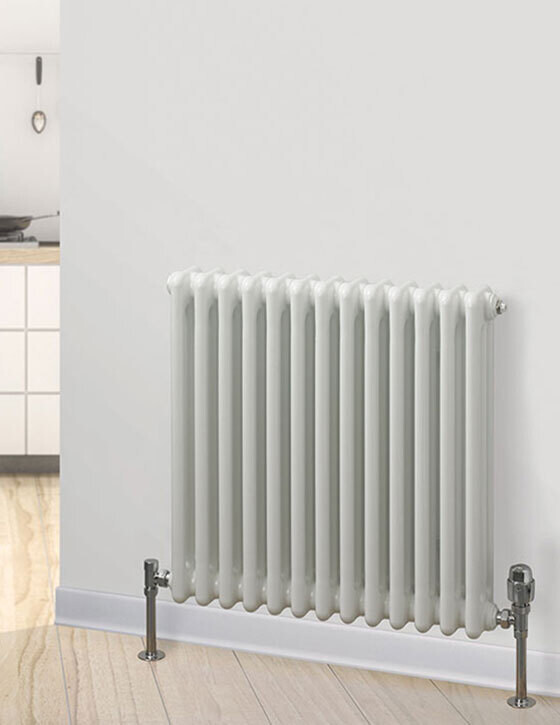 Fitzrovia Horizontal 4 Column Radiator in White