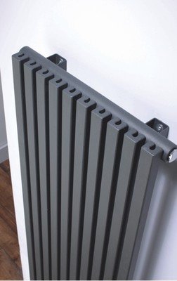 Cube Single Vertical - Textured Dark Grey (Close Up)
