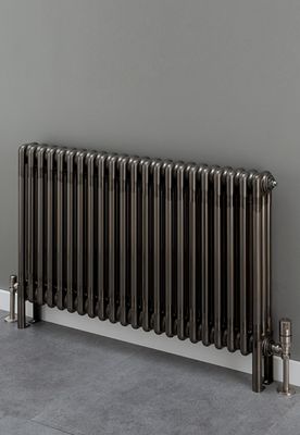 Cornel Horizontal 3 Column Radiator - Bare Metal Lacquer