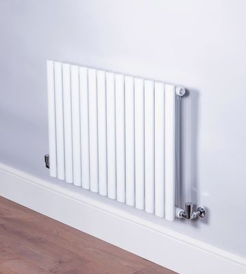 Cove Double Horizontal - 550mm High x 1180mm Wide - White