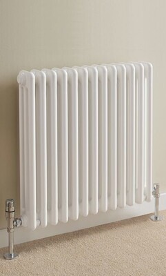 Cornel 3 Column 600mm High x 1151mm Wide - White