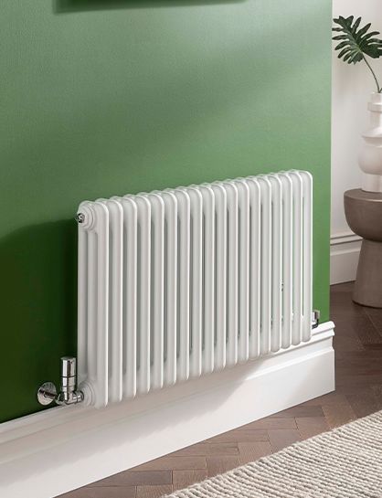 Cornel 3 Column 600mm High x 1151mm Wide - White