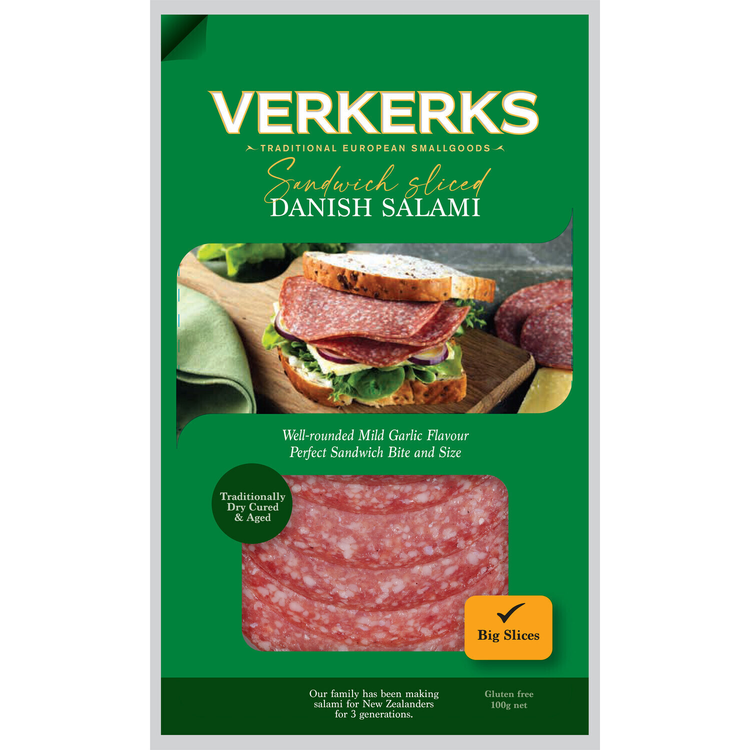 Danish Sandwich Salami 100gm