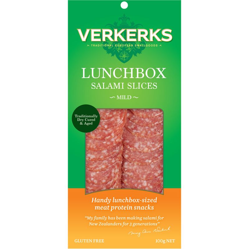 Verkerks Lunchbox Salami Slices 100g