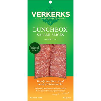 Verkerks Lunchbox Salami Slices 100g