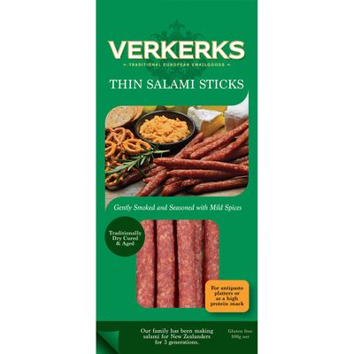 Verkerks Thin Salami Sticks 100g