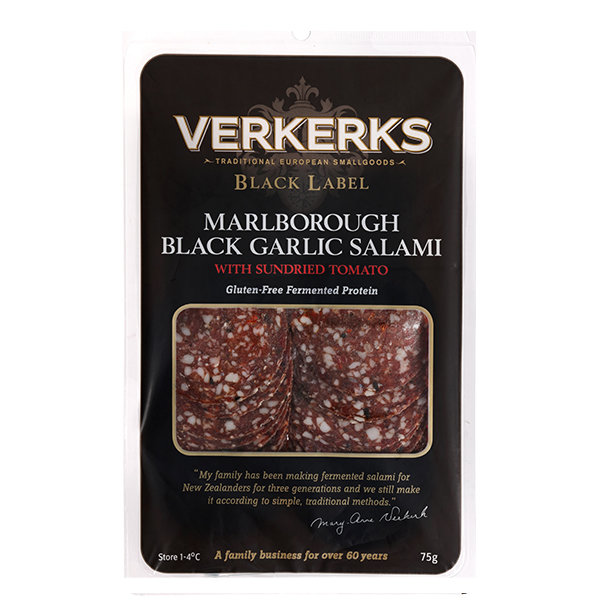 Black Garlic and Sundried Tomato Salami 75gm