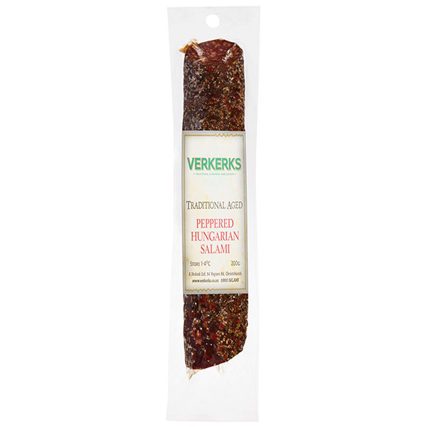 Traditional Aged Peppered Hungarian Salami 200gm