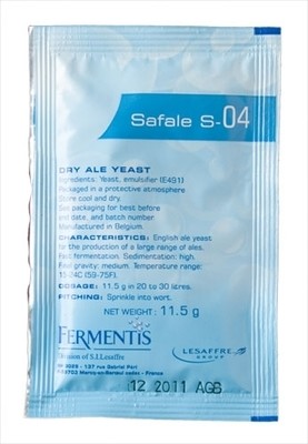 Safale S-04 Yeast (11.5g)