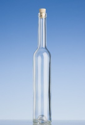 100ml spirit bottle clear with plain cork