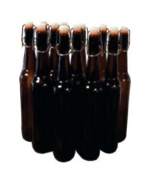 Mangrove Jack&#39;s Flip Top Bottle 750ml Amber - Box of 12